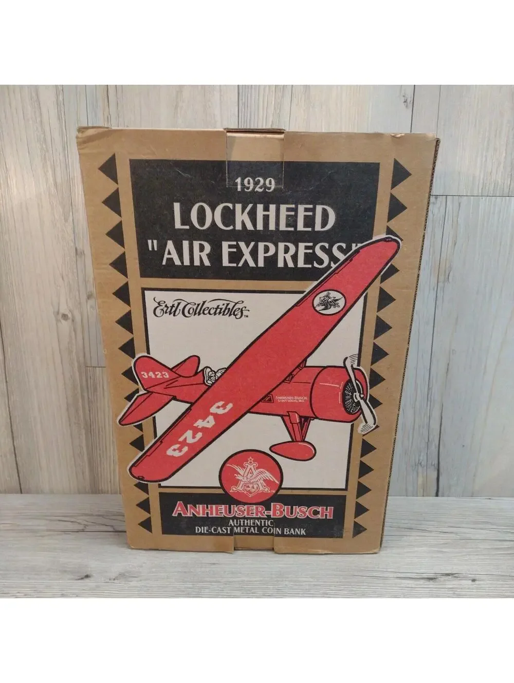 1929 Lockheed Air Express Die-Cast Coin Bank - Anheuser-Busch Collectible